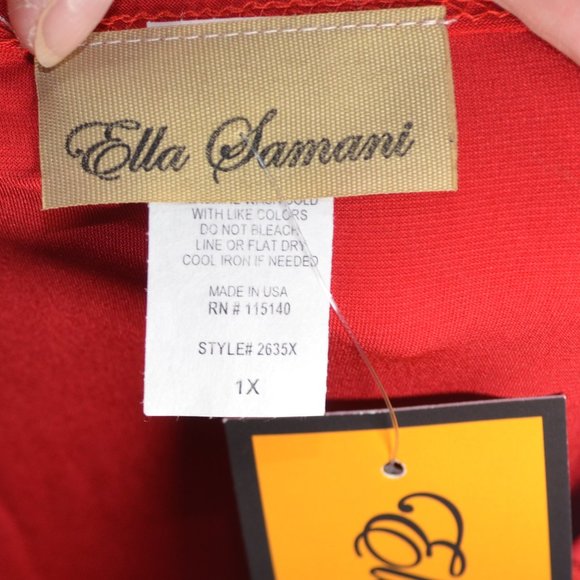 Ella Samani RED Maxi Dress PLUS SIZE - Picture 11 of 12